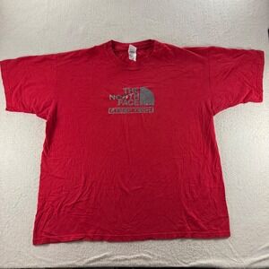 The North Face Mens XXL Steep Tech Red Cotton Graphic TShirt Everyday Streetwear